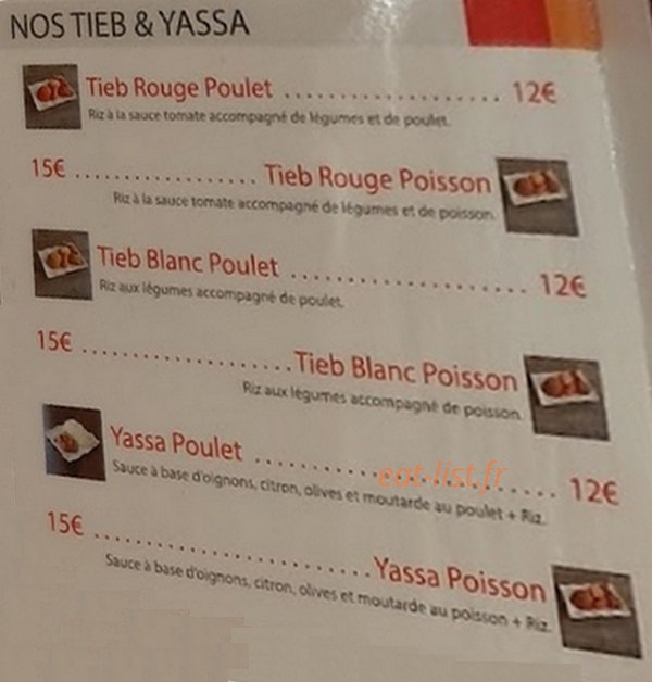 Chez Fatou — carte page 3