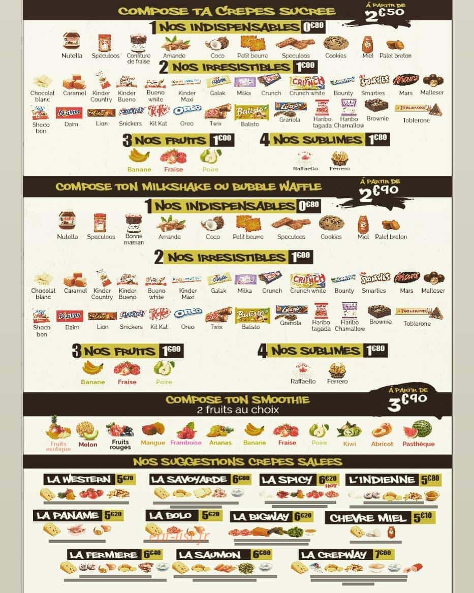 Crep’way — carte page 4
