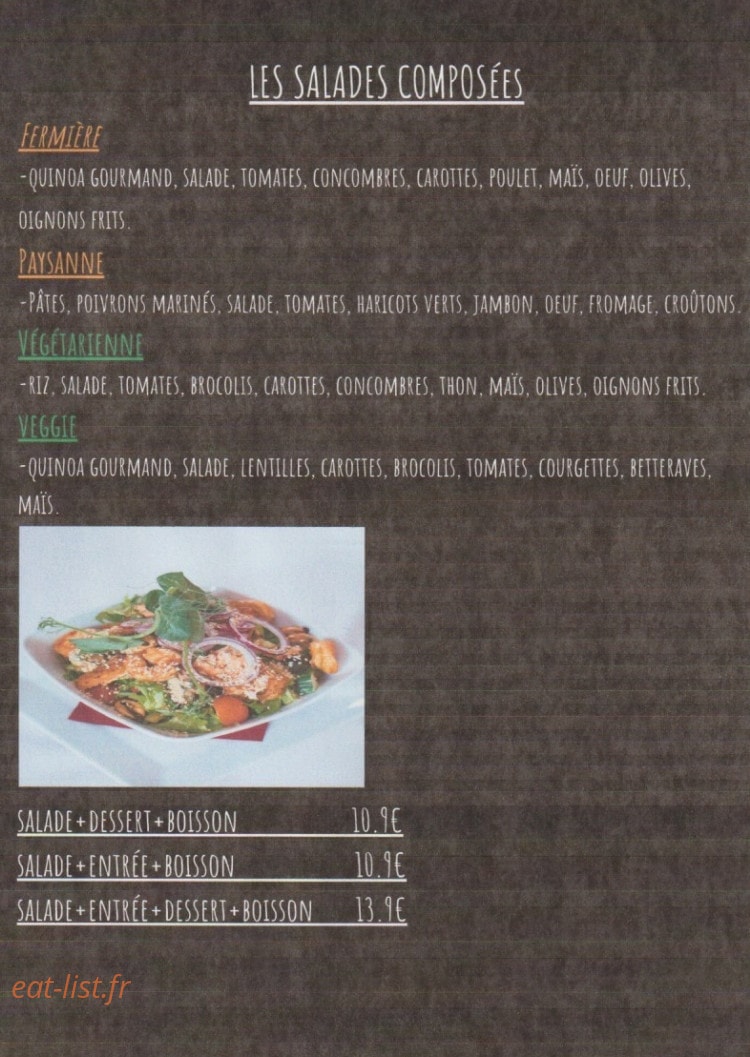 Croq'fraish — carte page 2