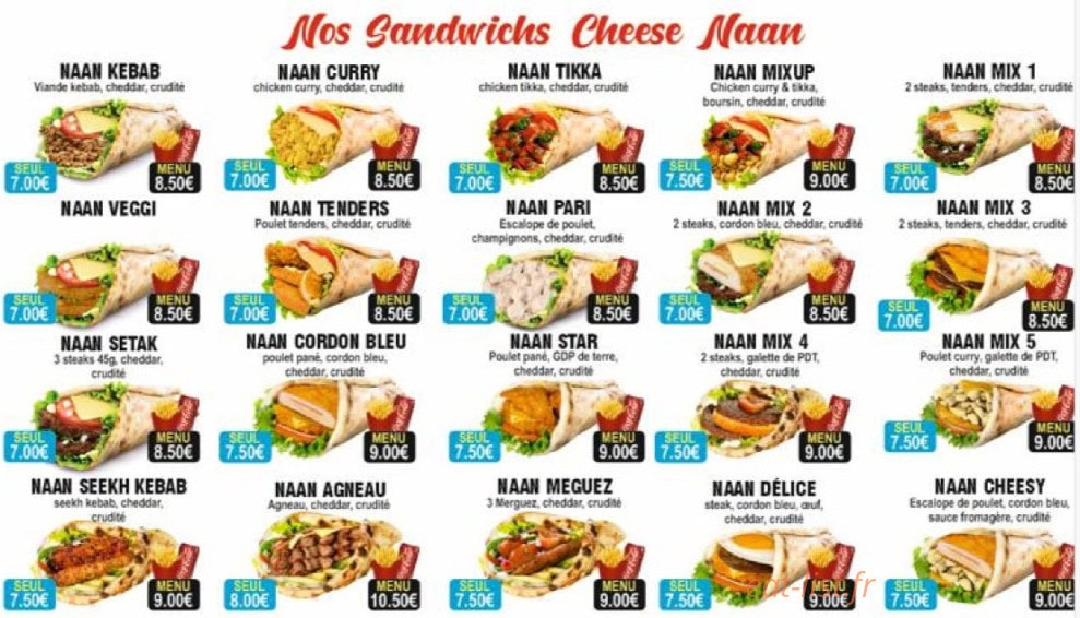 Curry Wala — carte page 5