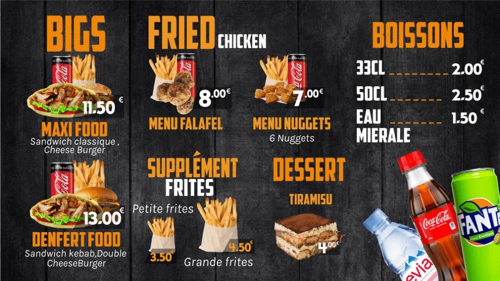 Denfert Food — carte page 7
