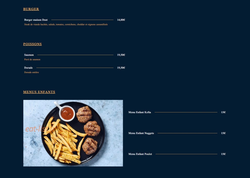 Dost Grill — carte page 3
