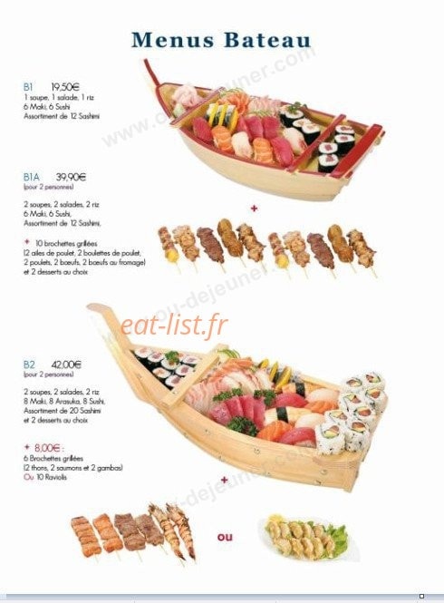 Ei Shin Sushi — carte page 9