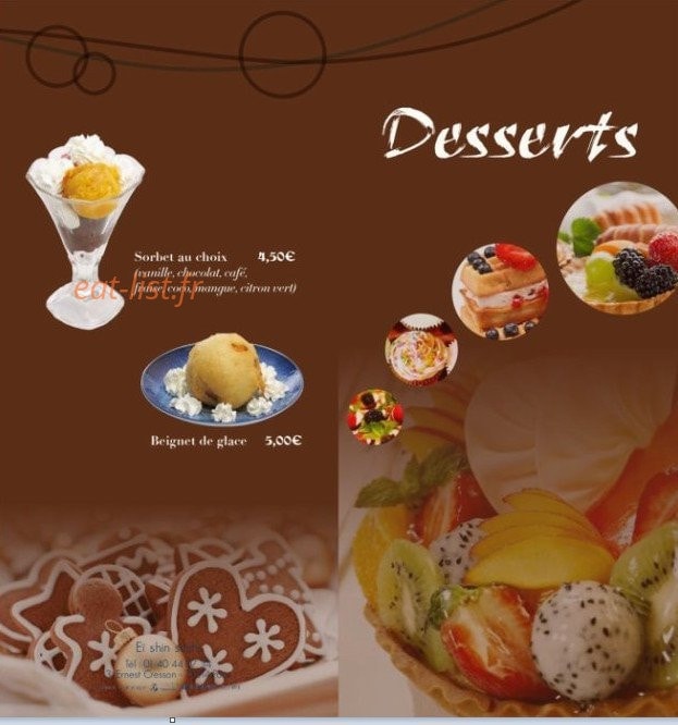 Ei Shin Sushi — carte page 11