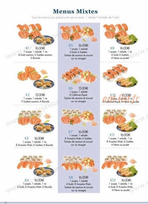 Ei Shin Sushi — carte page 6