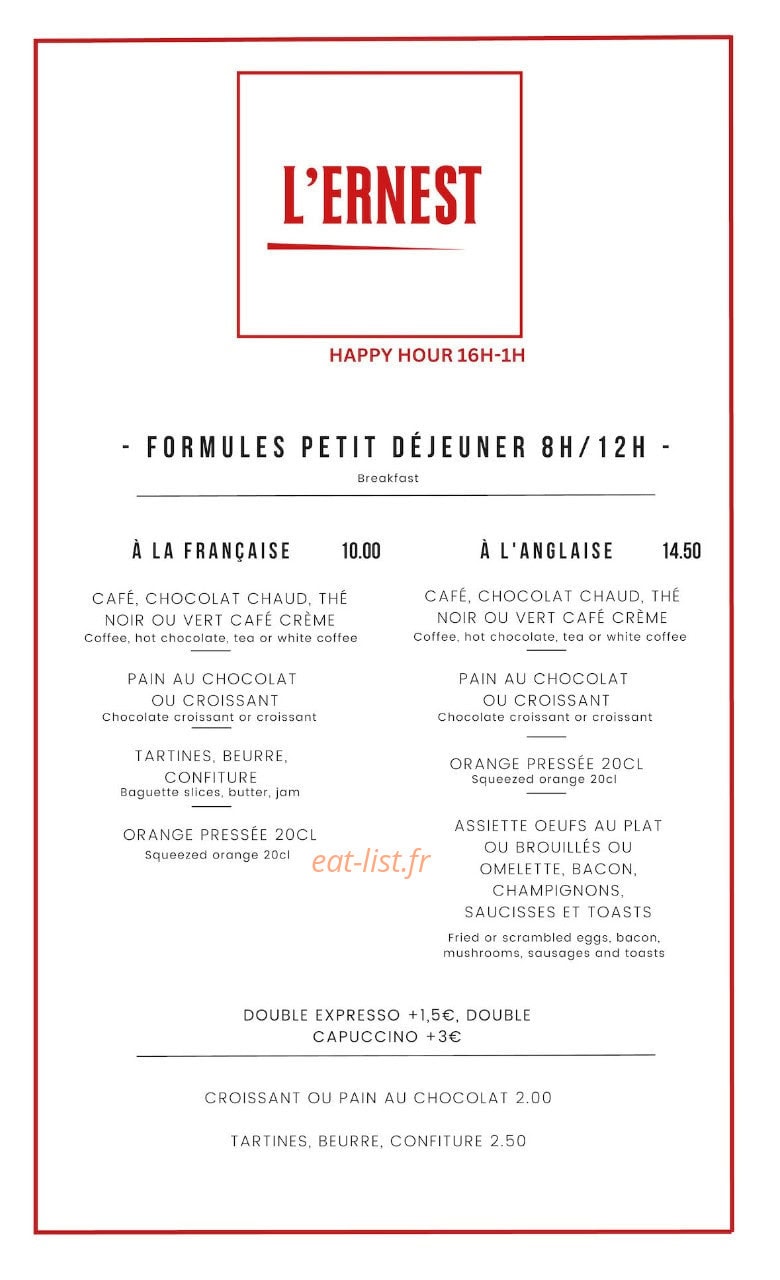 Ernest — carte page 3