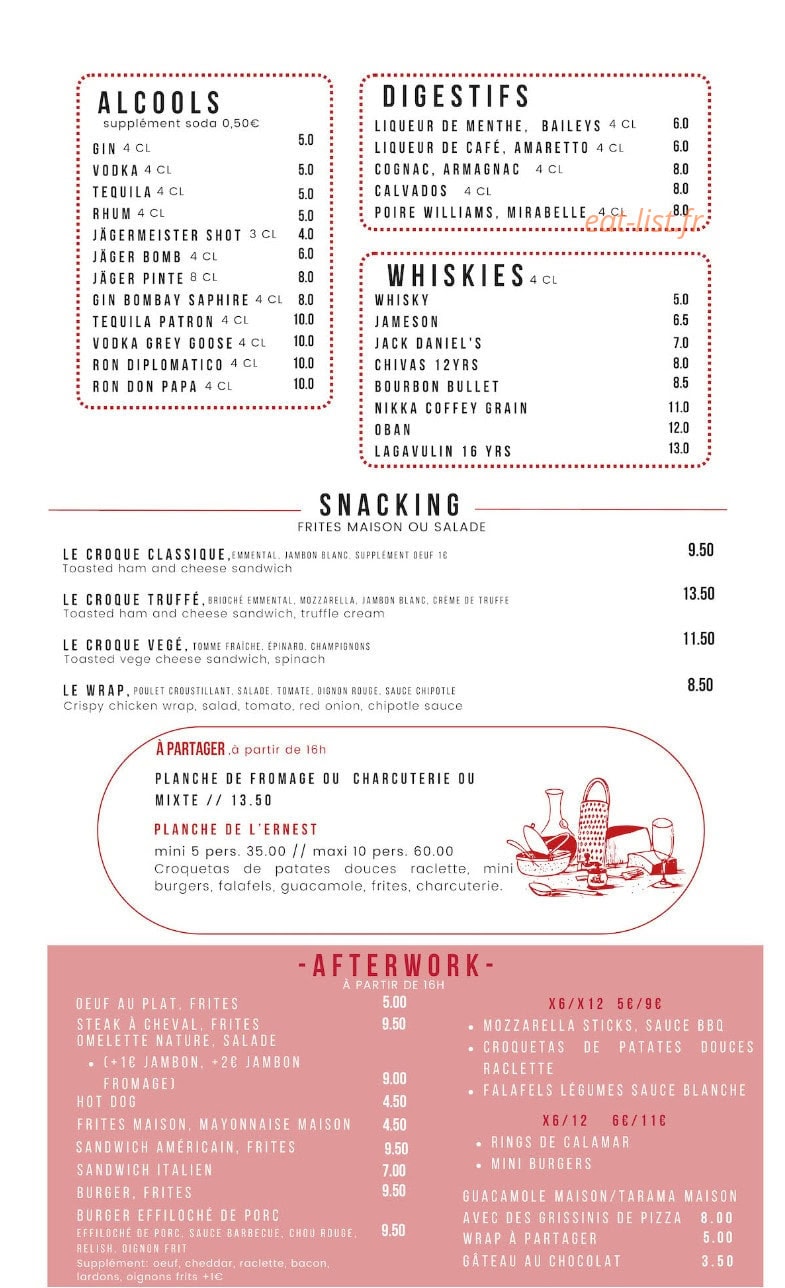 Ernest — carte page 4