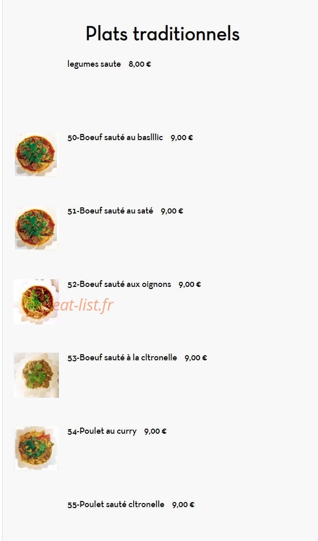 Etoile Saigon — carte page 3