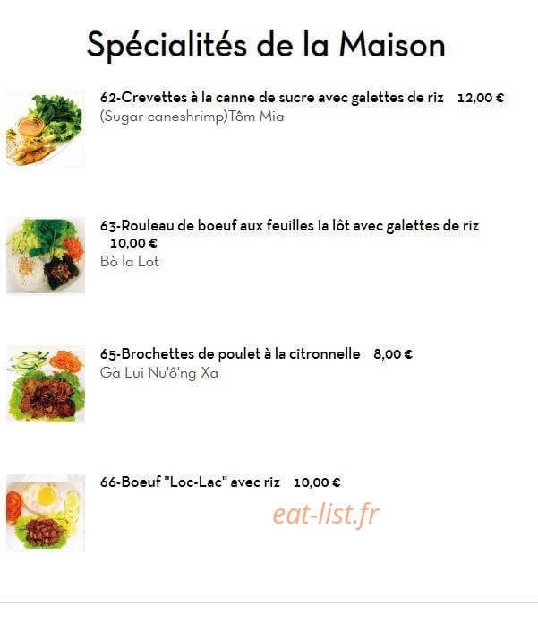 Etoile Saigon — carte page 8