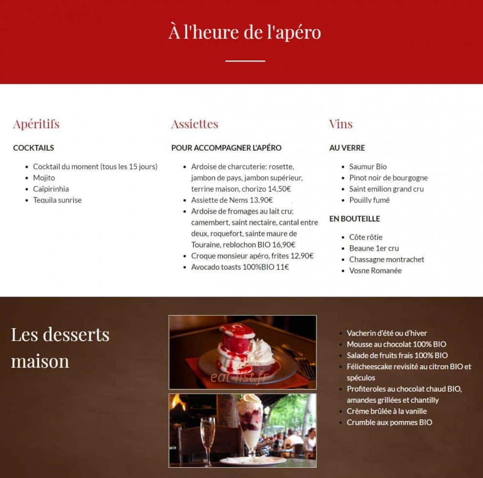 Félicie — carte page 2
