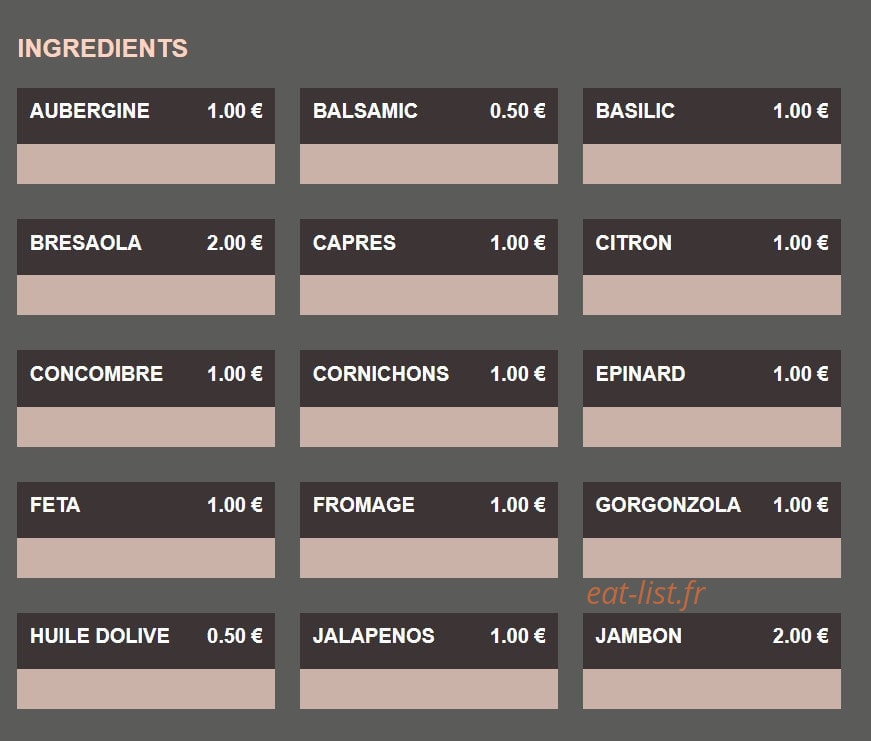 Fourno’s — carte page 12