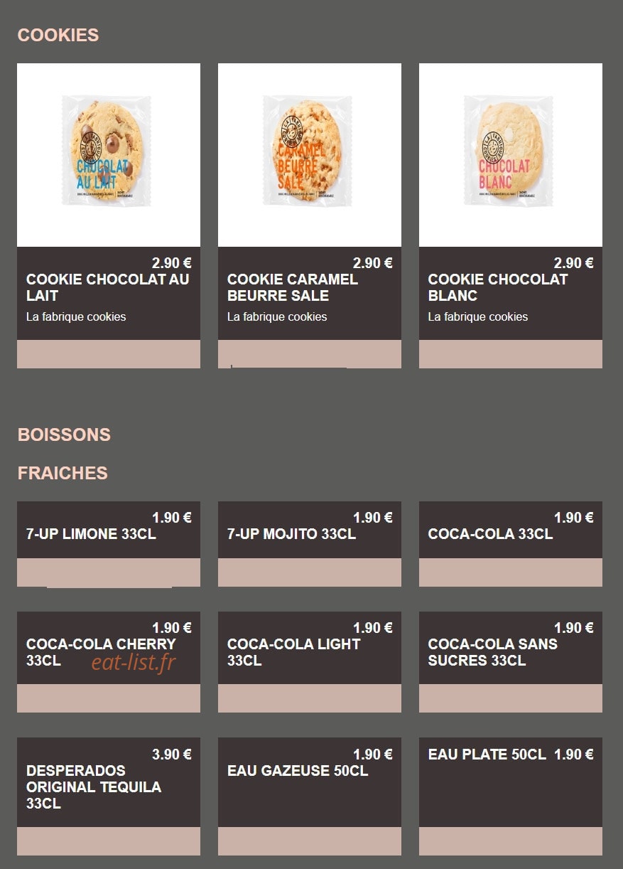 Fourno’s — carte page 9
