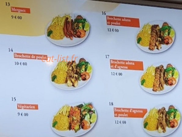 Grillades Istanbul — carte page 3