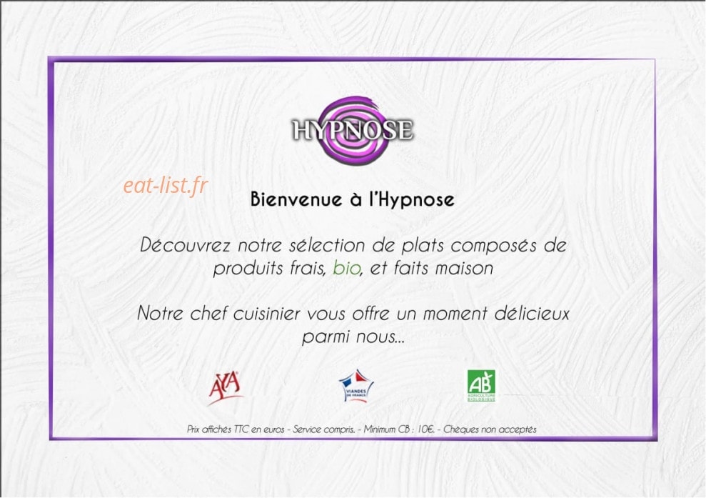 Hypnose — carte page 2