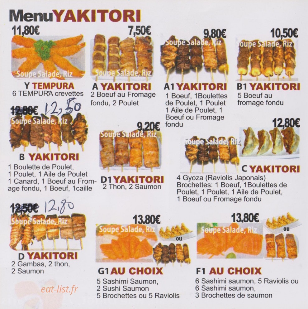 Ichiban Sushi — carte page 6