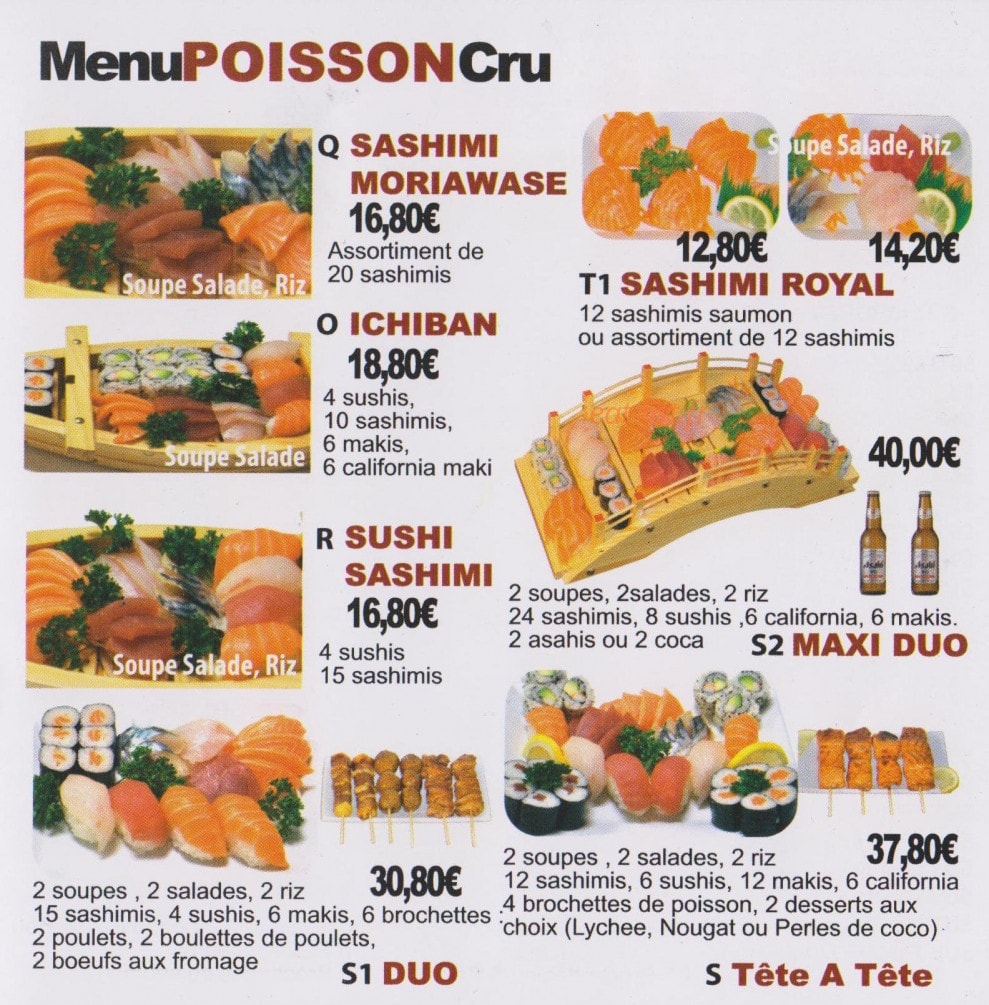 Ichiban Sushi — carte page 7