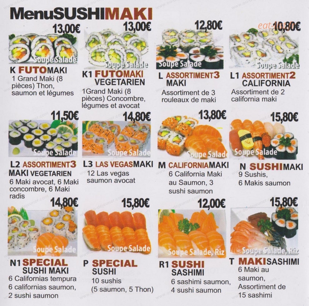 Ichiban Sushi — carte page 5