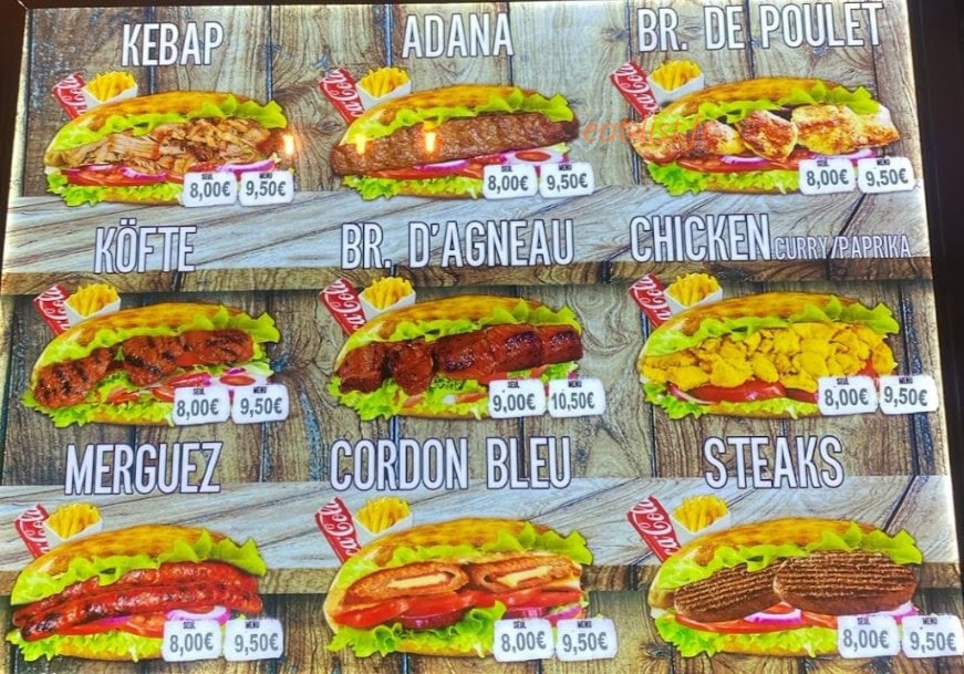 Issot grill — carte page 3