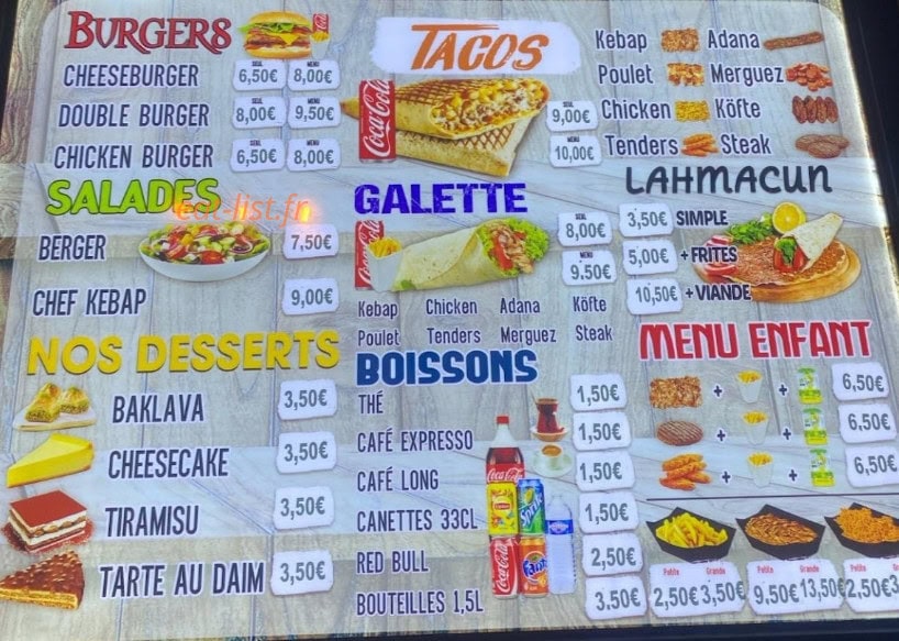 Issot grill — carte page 4