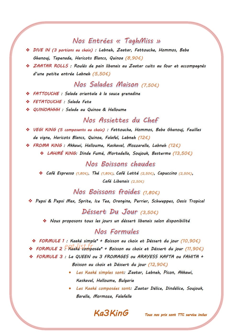 Ka3king — carte page 1