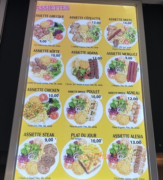 Kebab Alésia — carte page 3