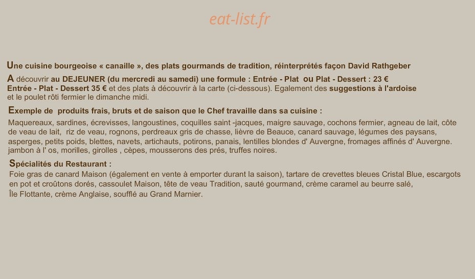 L' Assiette — carte page 2