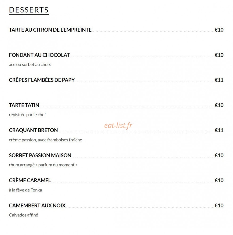 L’Empreinte — carte page 3