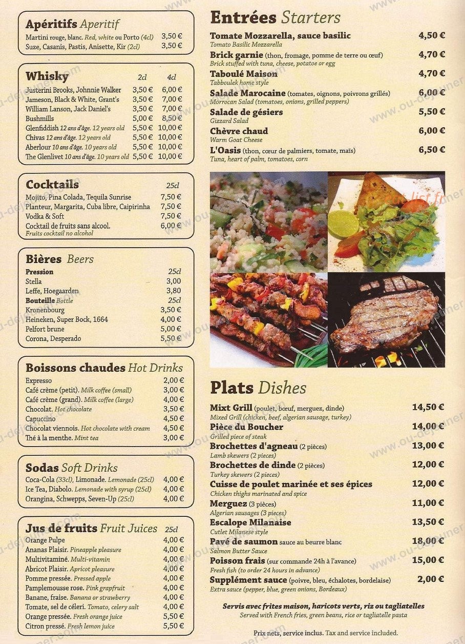 L'oasis — carte page 2