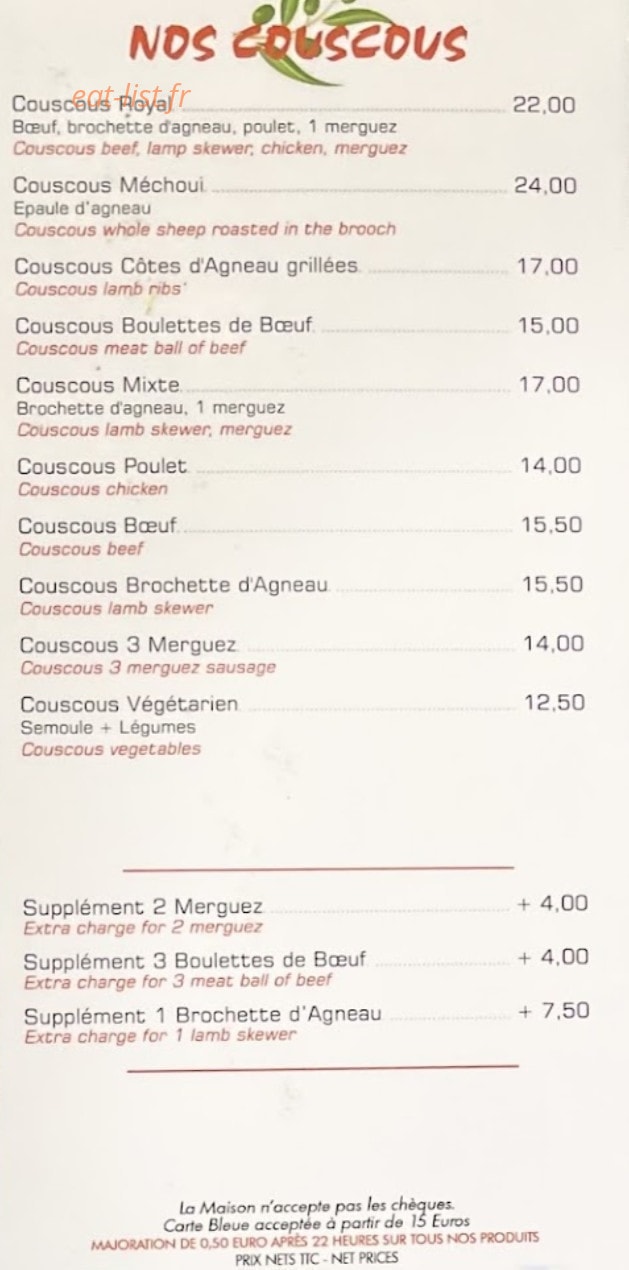 L'Olivier — carte page 2