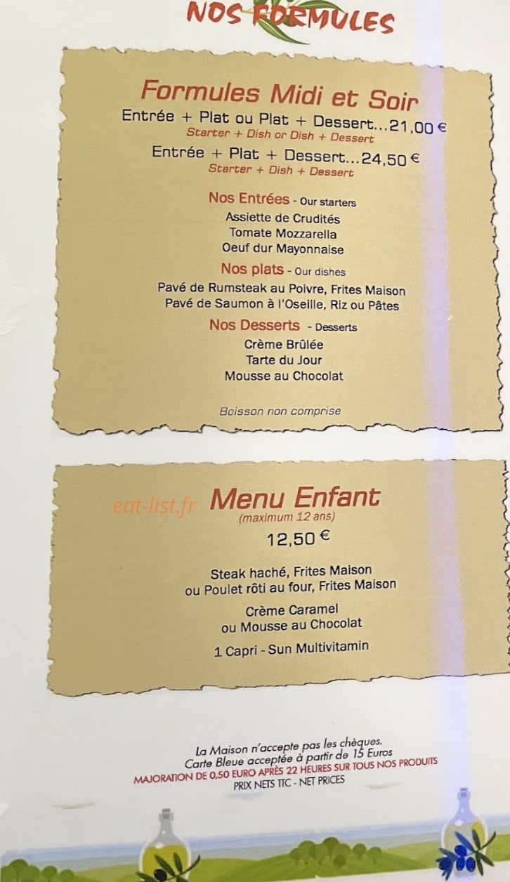 L'Olivier — carte page 4