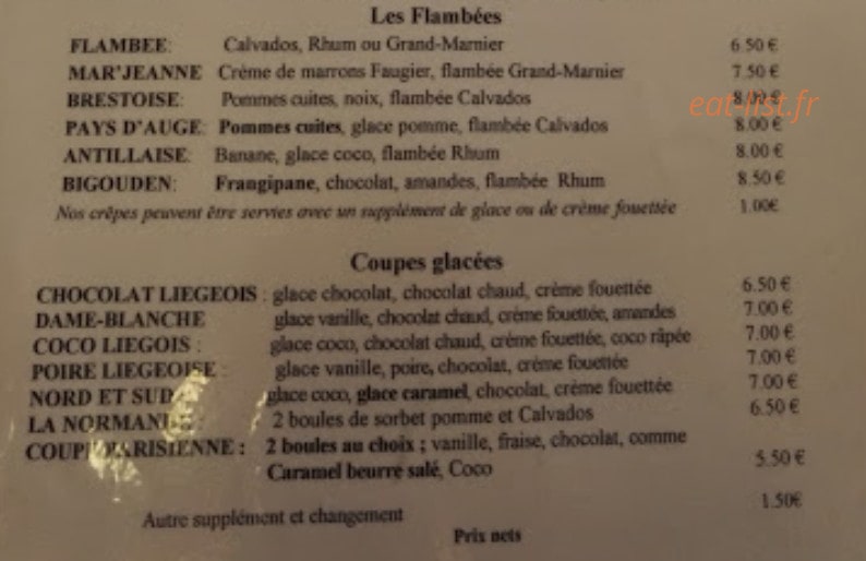 La Bigoudénne — carte page 4