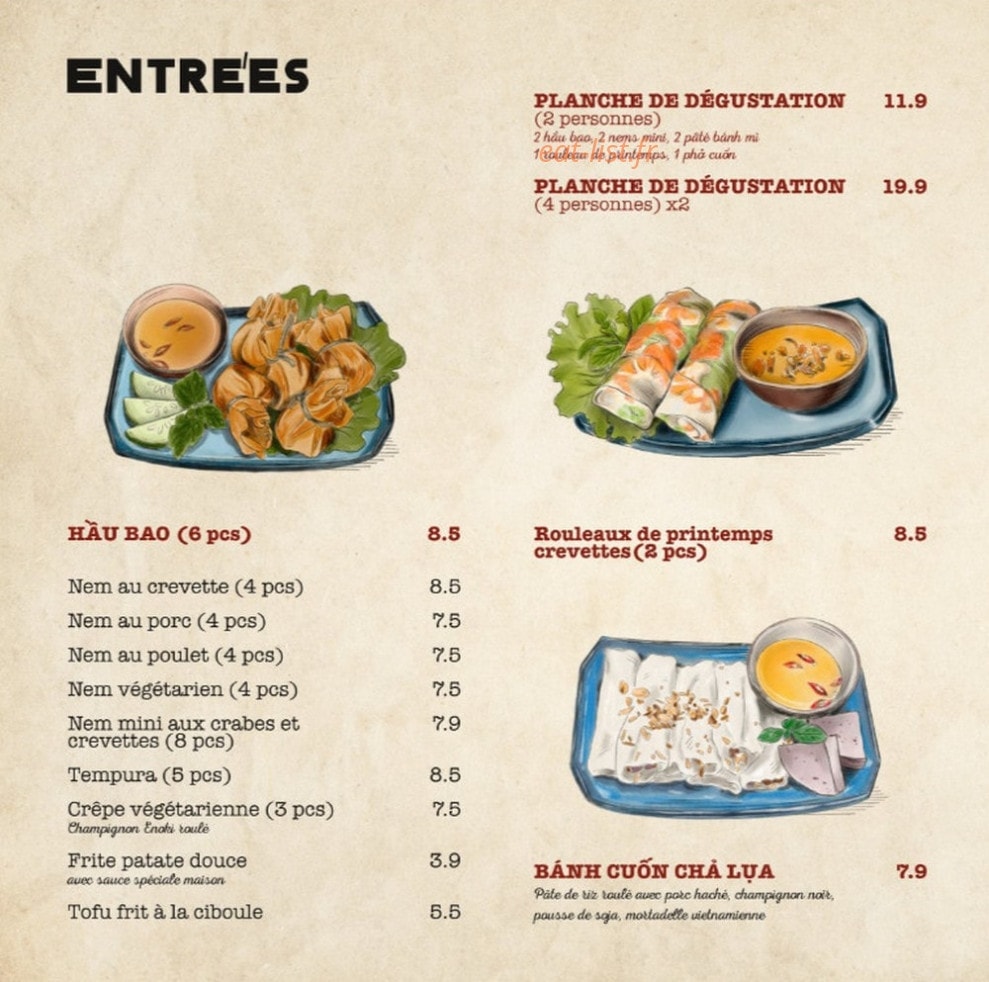La Cà — carte page 1