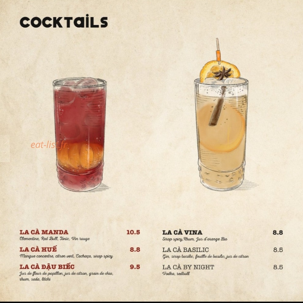La Cà — carte page 7