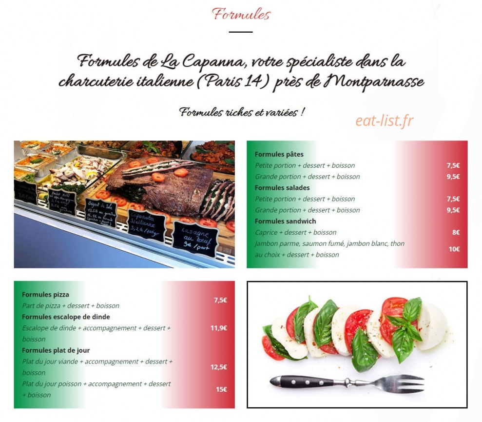 La Capanna — carte page 2