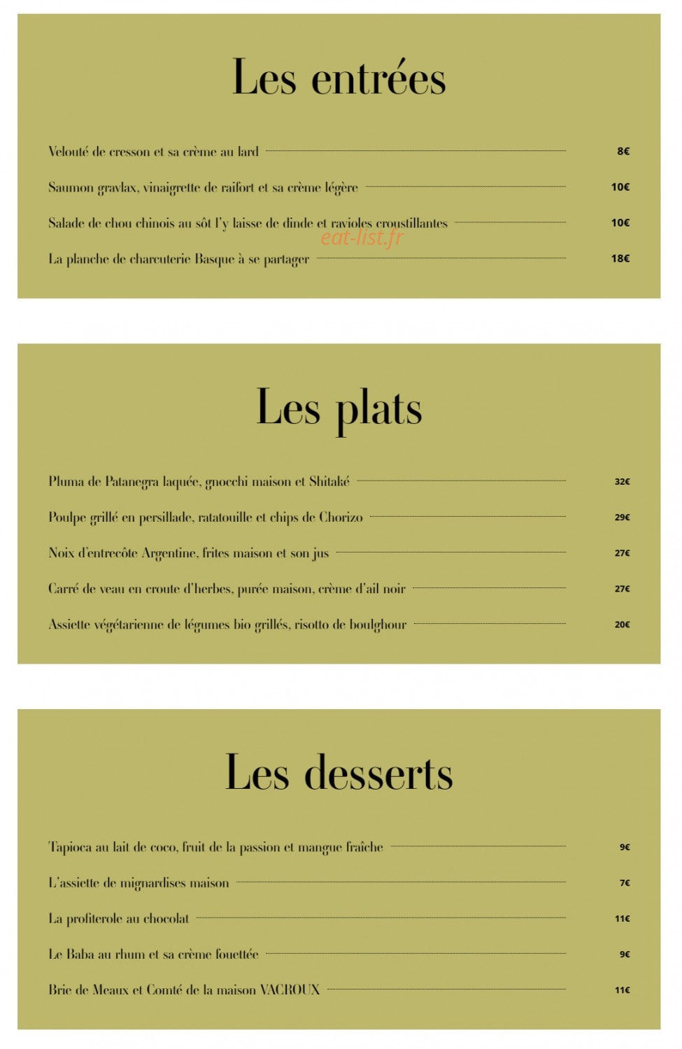 La Contre Allée — carte page 1