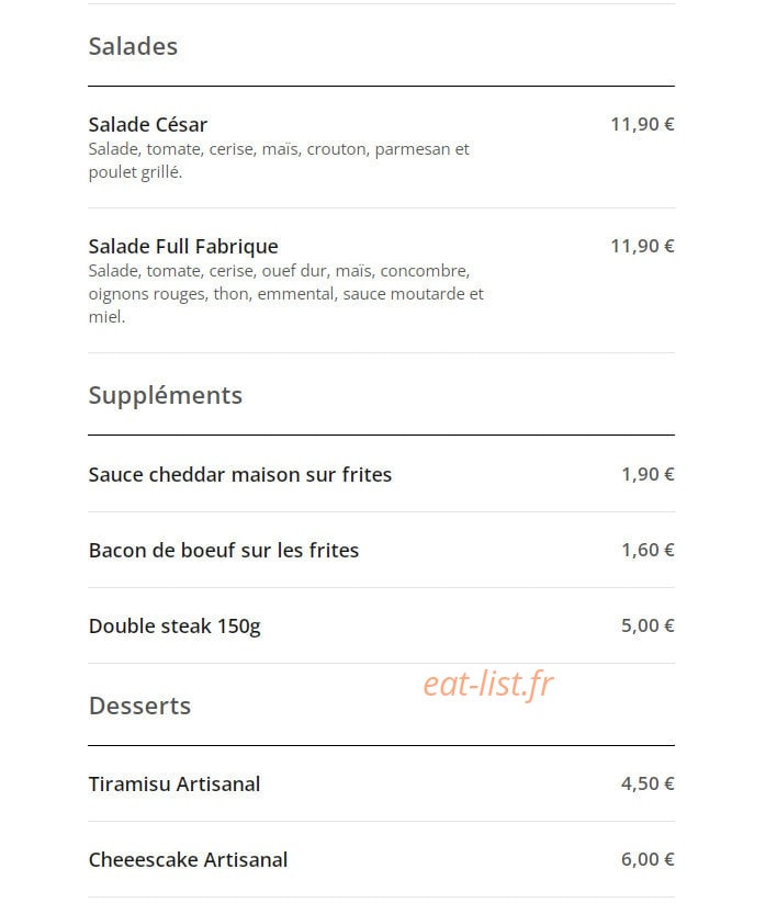 La Fabrique — carte page 3