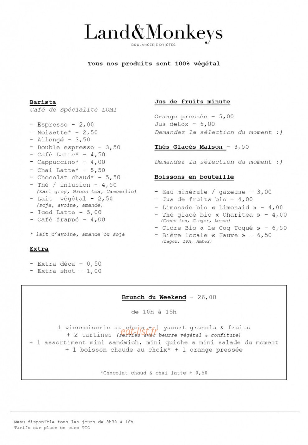 Land & Monkeys — carte page 4
