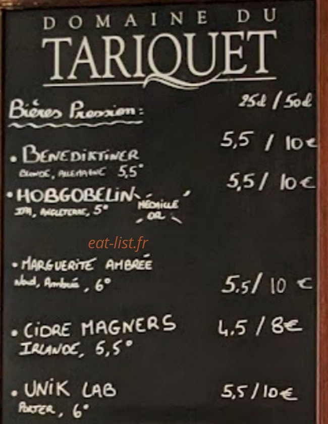 Le Beau Bar — carte page 2