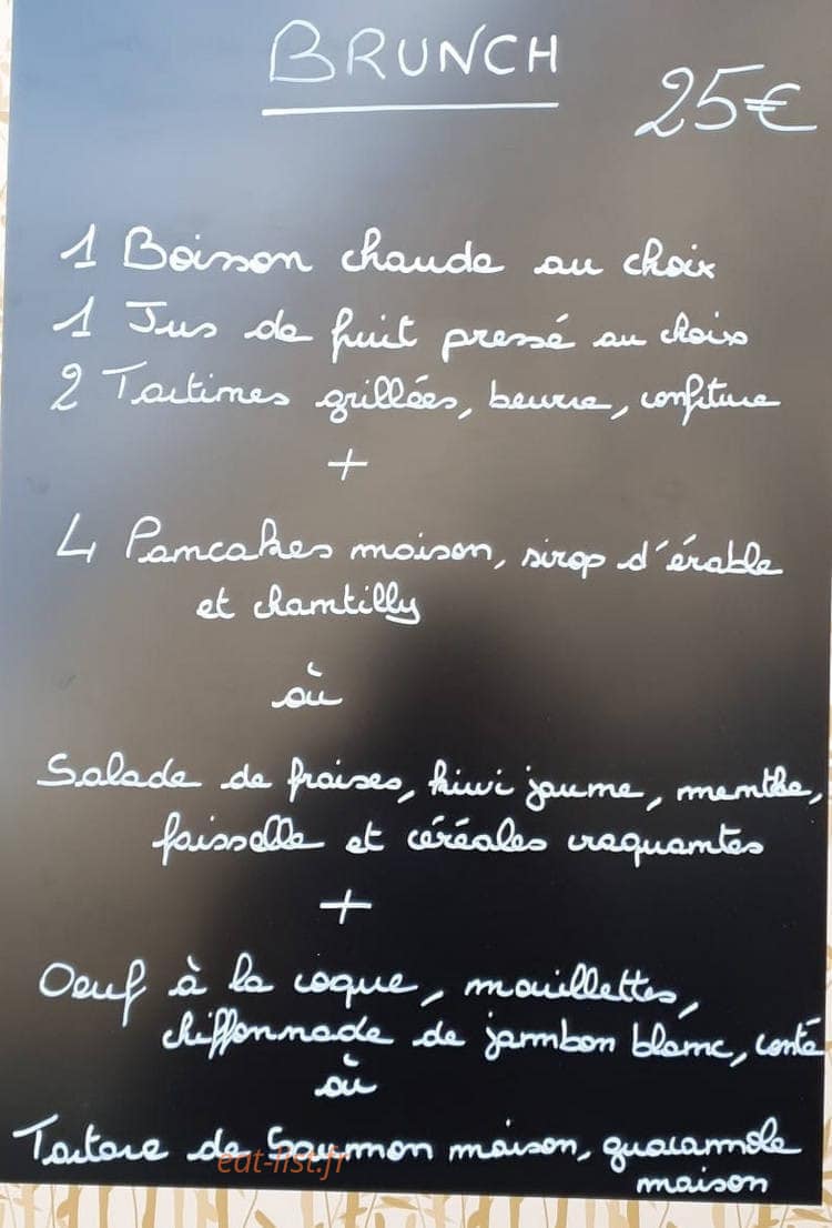 Le Beau Bar — carte page 1