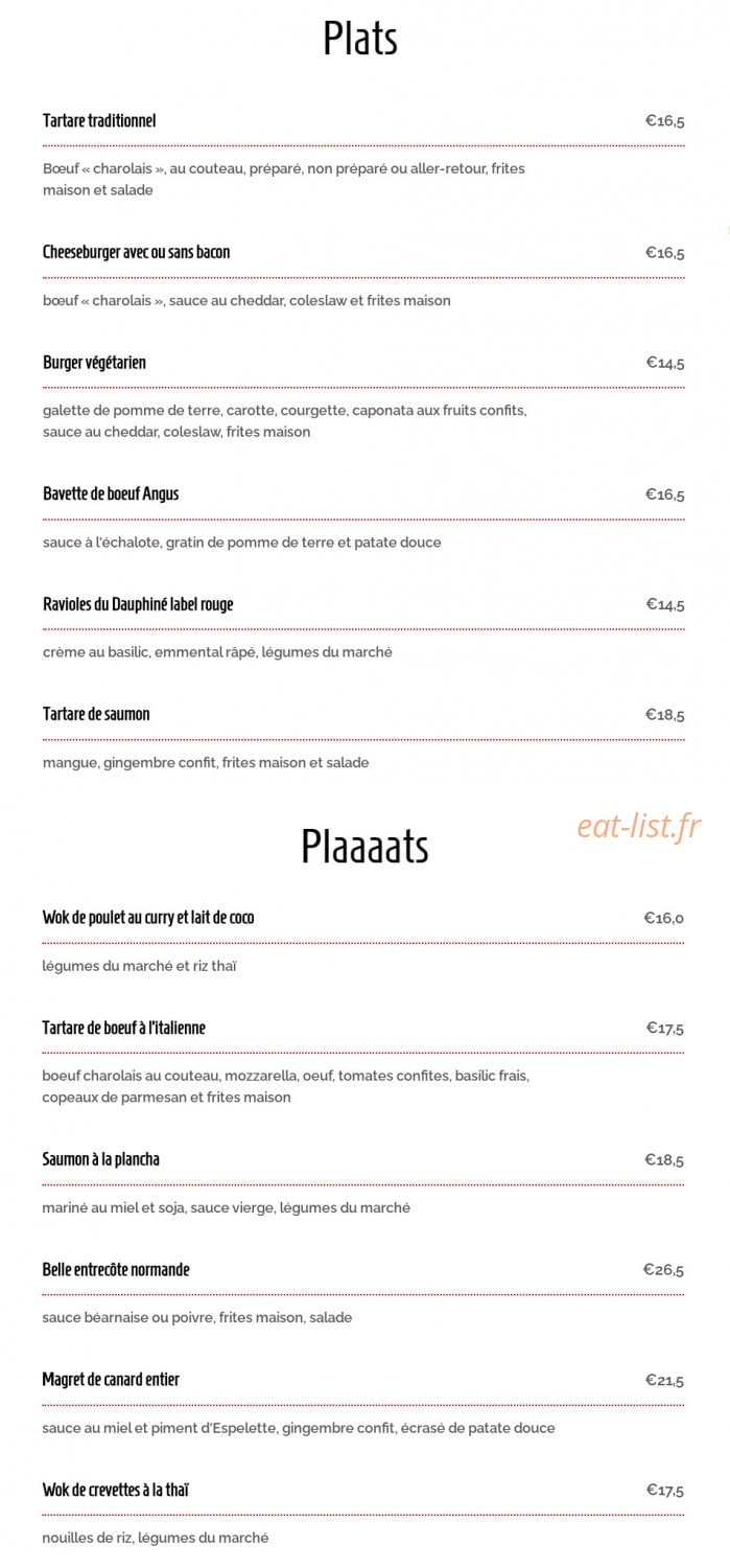 Le Café du Rendez-vous — carte page 2