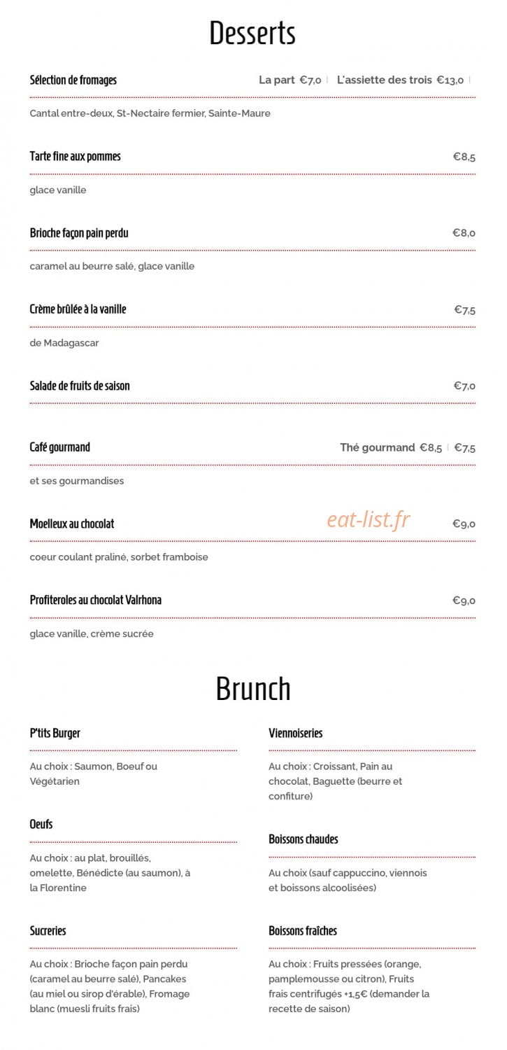 Le Café du Rendez-vous — carte page 3