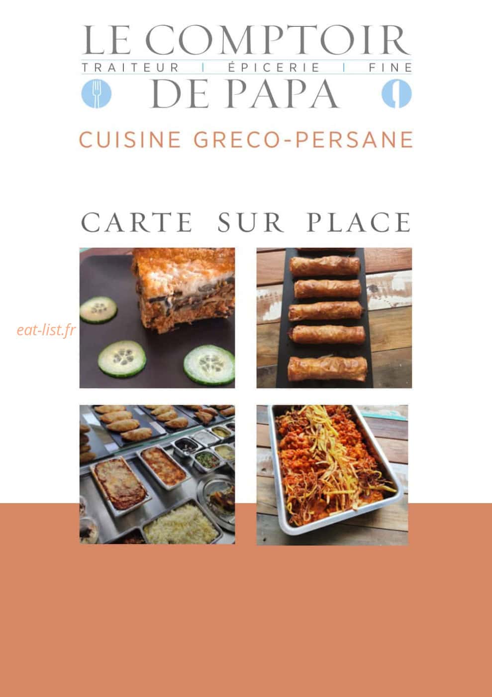Le comptoir de papa — carte page 1
