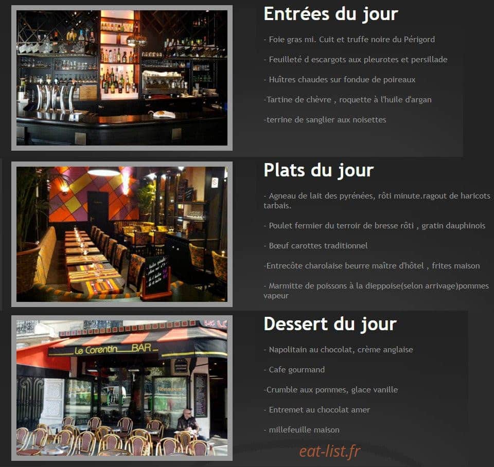 Le corentin — carte page 1