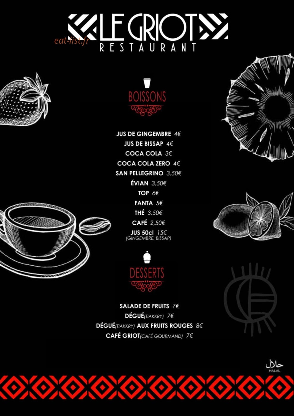 Le griot — carte page 6