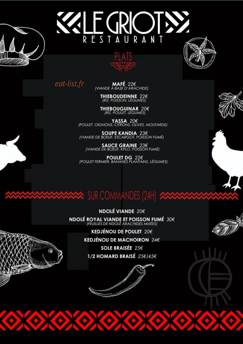 Le griot — carte page 5