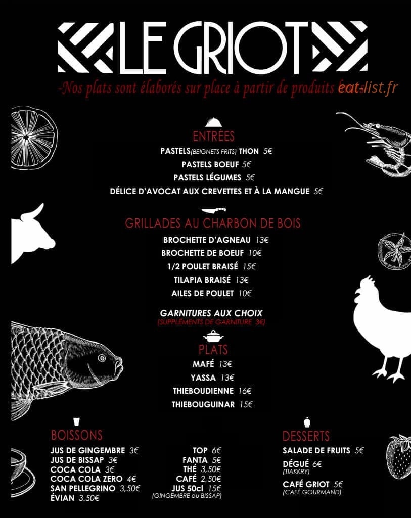 Le griot — carte page 3