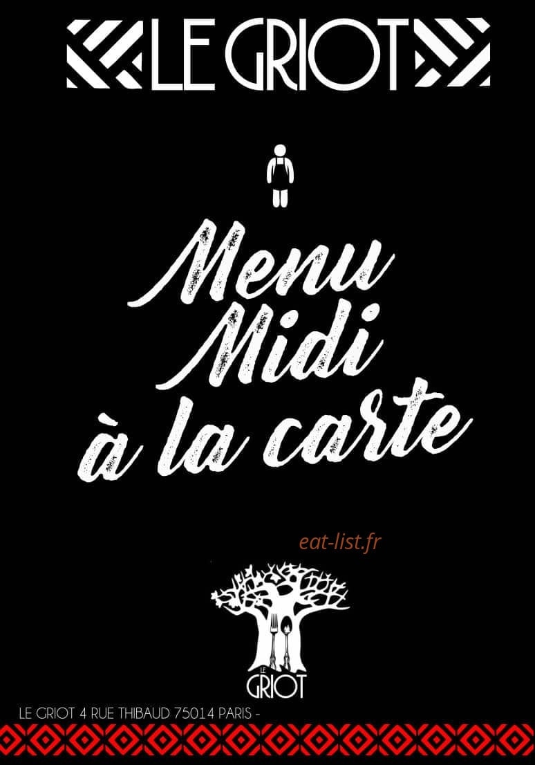 Le griot — carte page 2