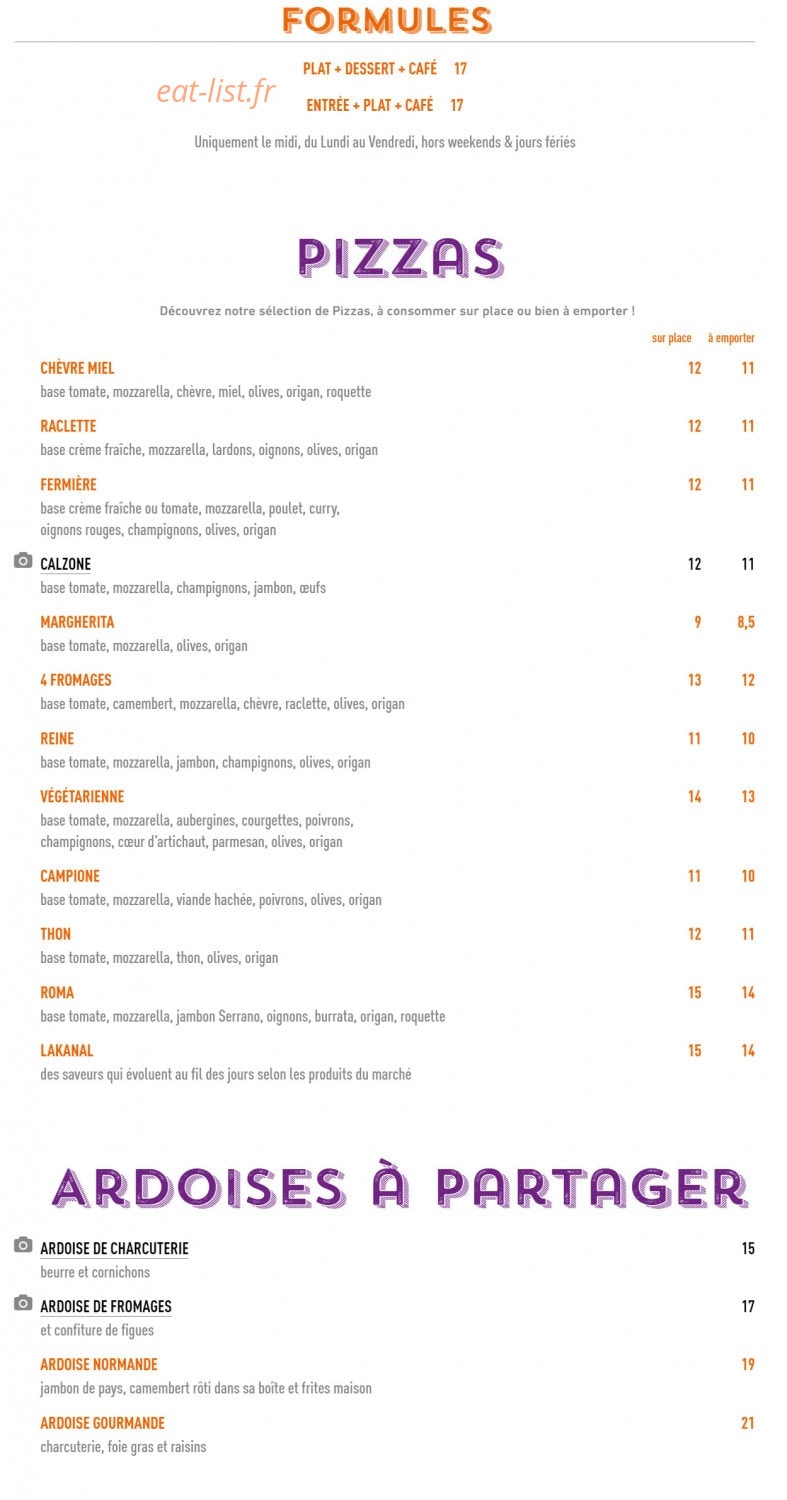 Le Lakanal — carte page 1