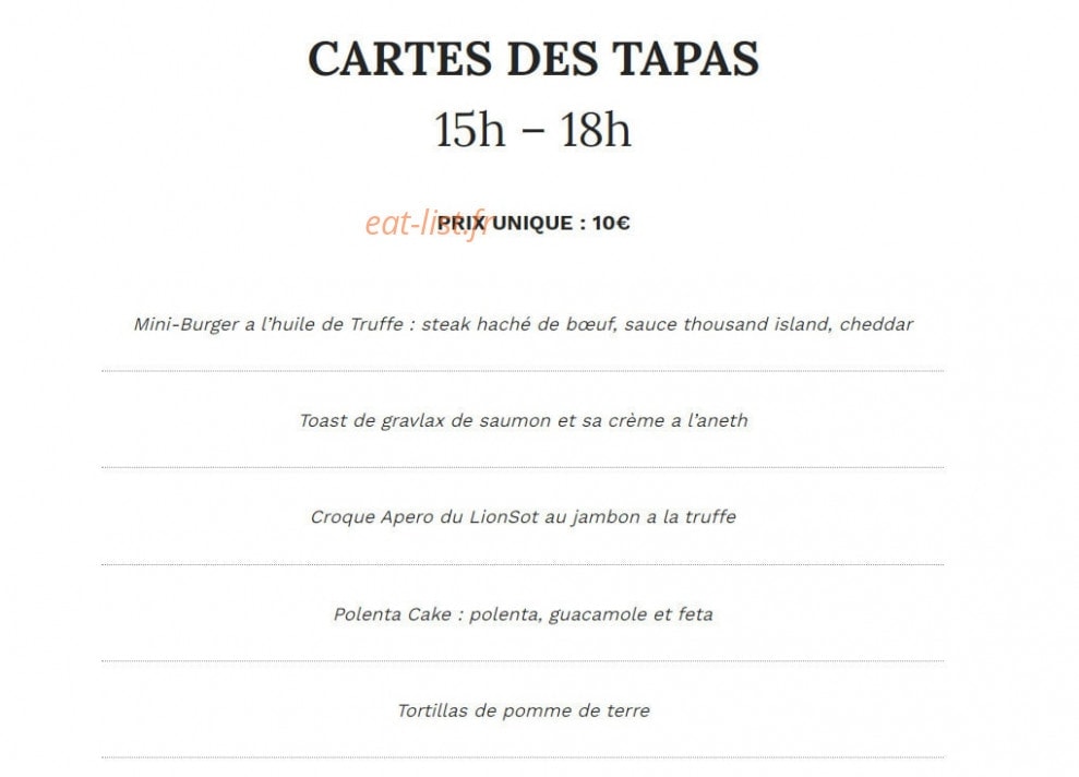 Le Lion Sot — carte page 3