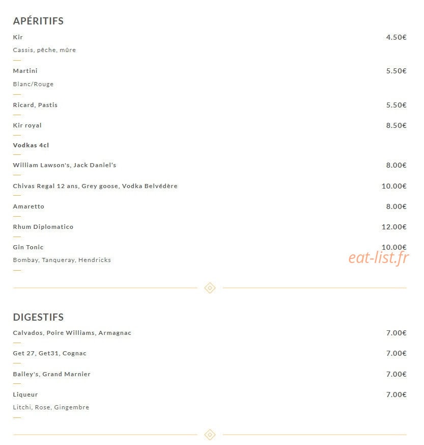 Le Maharaja — carte page 14